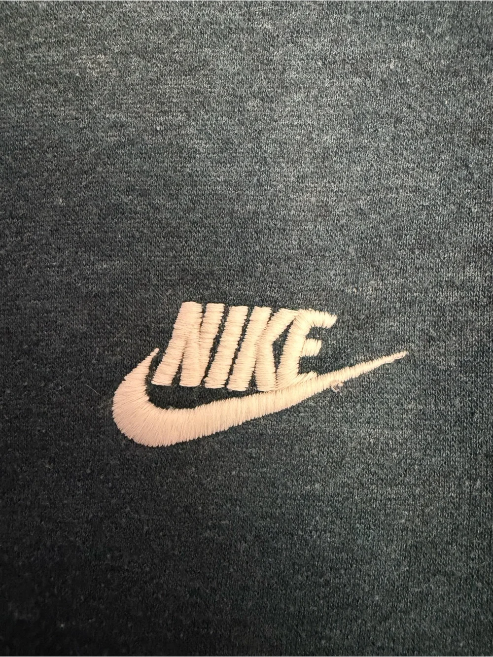 Nike Sweatshirt Women’s Size L Blue Crewneck Kangaroo Pouch Embroidered Swoosh